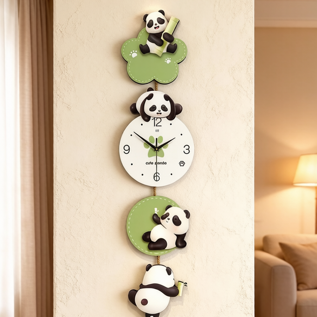 Creative Panda Wall Clock