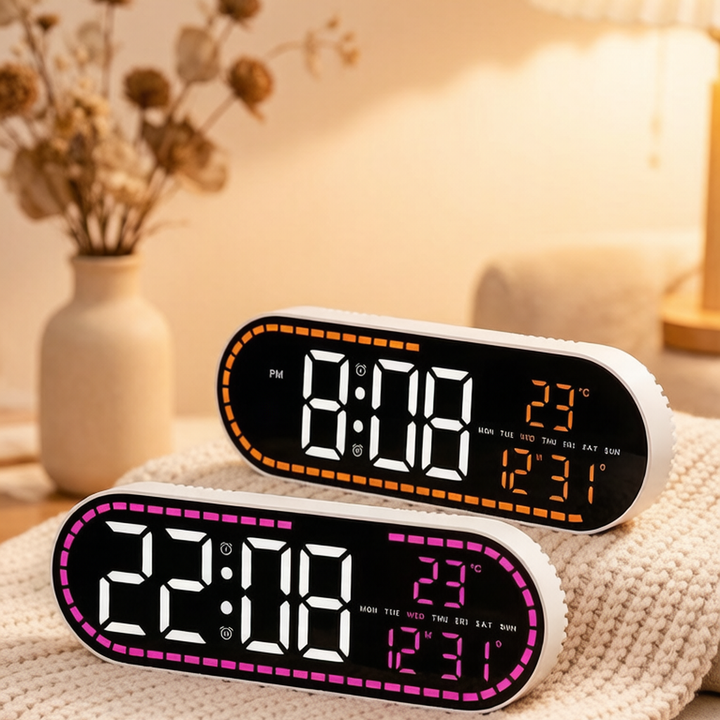 Minimal Geometric LED Clock