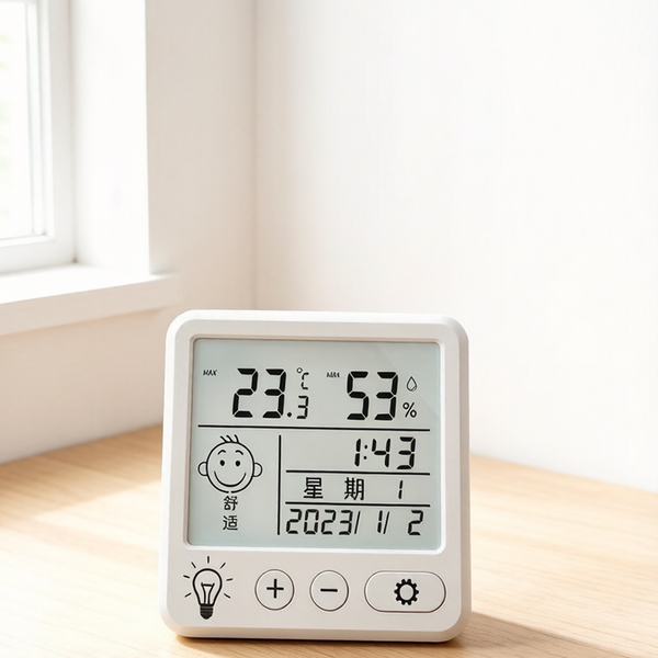 Precision Electronic Clock with Thermometer & Hygrometer