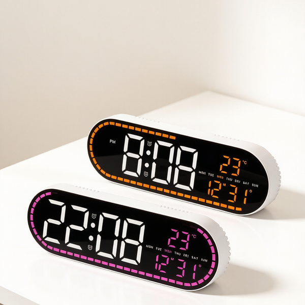 Minimal Geometric LED Clock