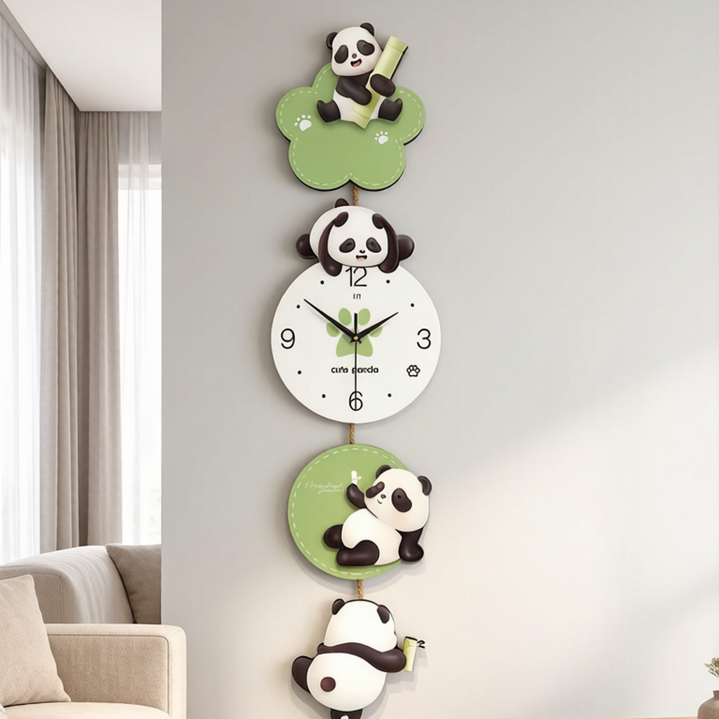 Creative Panda Wall Clock