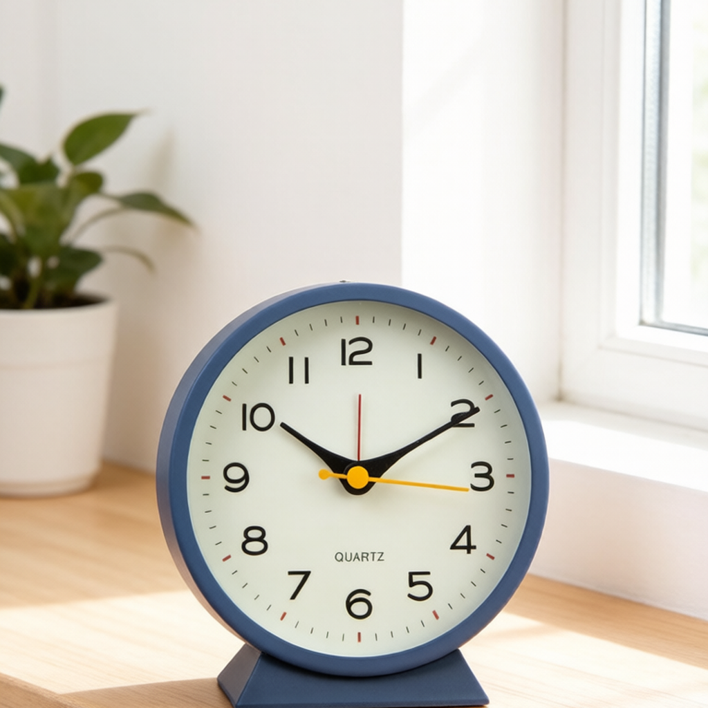Minimal Metal Alarm Clock