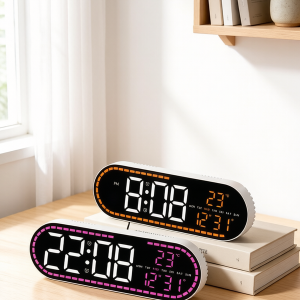 Minimal Geometric LED Clock